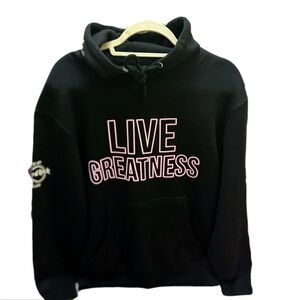 Hard Rock Cafe /Lionel Messi Black Turtleneck Hoodie M